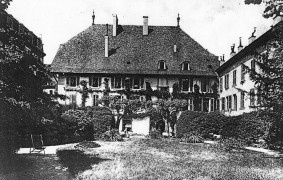 Le Château (Hôtel-Pension), vers 1900, façade sud (Musée historique de Vevey)