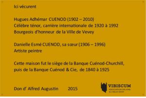 BAT Plaque Cuenod 300X200