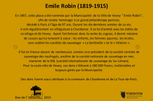 MAQUETTE Plaque E. ROBIN 390X330