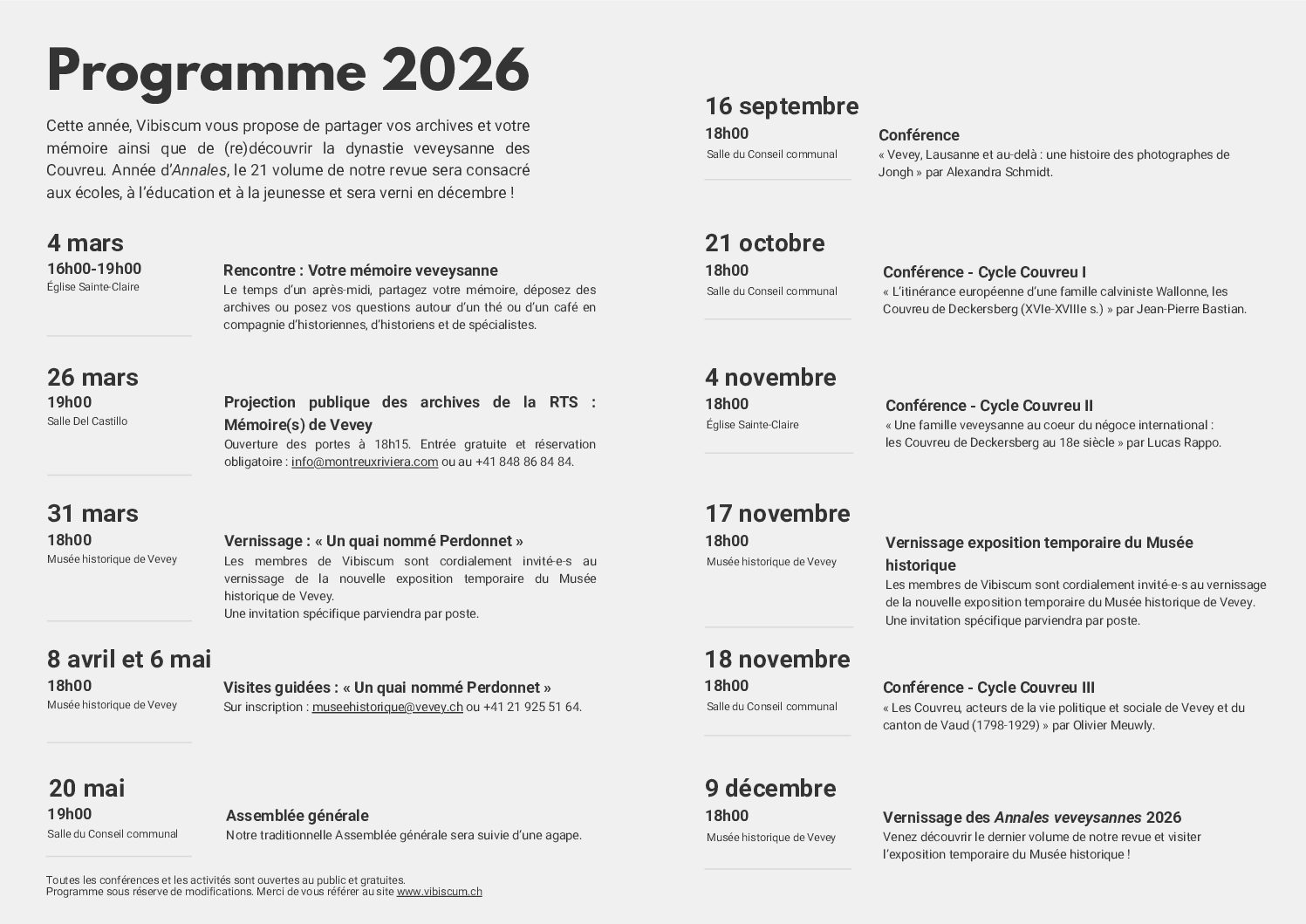 Programme VIBISCUM 2026_2
